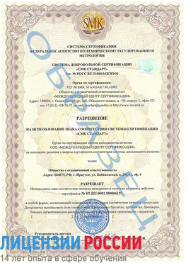 Образец разрешение Добрянка Сертификат ISO 50001